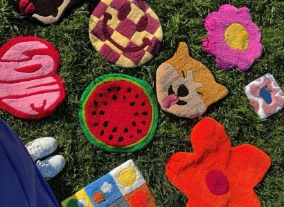 Interior de TUTU Studio, taller de tufting en Barcelona