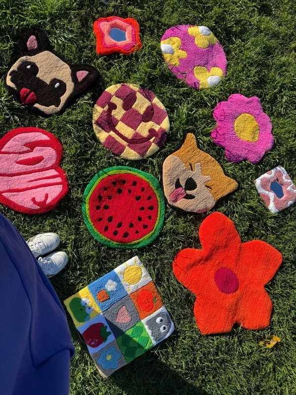 Interior de TUTU Studio, taller de tufting en Barcelona