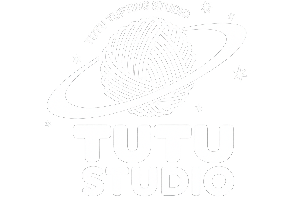 Logo de TUTU Studio, taller de tufting en Barcelona